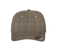 Flexfit Baseball Cap Glen Check – Brown/Khaki – Unisex L/XL