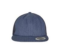 Flexfit Denim Trucker Baseball Cap, Blue Raw, One Size