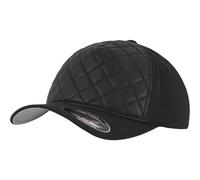 Flexfit Diamond Quilted Stretchable Cap - black