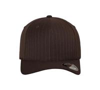 Flexfit Erwachsene Mütze Pinstripe, Bro/Wht, S/M
