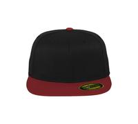 Flexfit Erwachsene Mütze Premium 210 Fitted 2-Tone, Blk/Red, S/M, 6210T