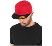 Flexfit Erwachsene Mütze Premium 210 Fitted 2-Tone, Red/Blk, L/XL, 6210T