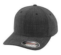 Flexfit FINE MELANGE Stretchable Curved Cap - black