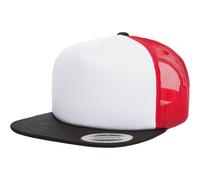 Flexfit Foam Trucker With White Front Blk/Wht/Red Unisex Basecap Kappe Neuheit