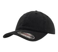Flexfit Dad Hat - Garment Washed Cotton Unisex - Black L/XL
