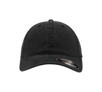Flexfit Garment Washed Cotton Dad Hat Kappen, Black, S/M