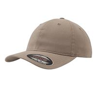 Flexfit Garment Washed Cotton Dad Hat Kappen, Khaki, S/M