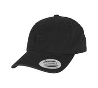 Flexfit Men's Garment Washed Low Profile Baseball Cap in Black Flexfit Black One Size