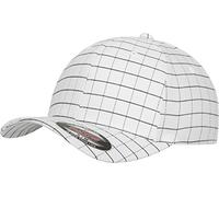 Flexfit Hat Adult Square Check Cap - Wht/Dark Navy, L/XL