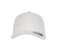 Flexfit Ivory Melange Cap, Base Cap die sich dem Kopffumfang anpasst, ohne Kunststoff-Verschluss, in den Größen L/XL