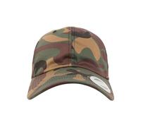 Flexfit Low Profile Cotton Twill Cap, Green Camo, one Size
