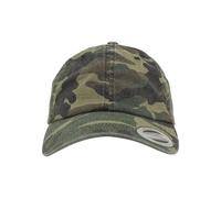 Flexfit Low Profile Washed Kappen, Wood camo, one Size