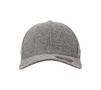 Flexfit Melange Cap Baseball Cap Woven Sport Heather Grey Hat 6 Panel Flexcap