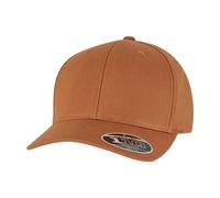 Flexfit Men's 110 Curved Peak Snapback Cap in Brown Flexfit Brown One Size