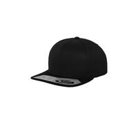 Flexfit Men's 110 Fitted Snapback Cap in Black Flexfit Black One Size