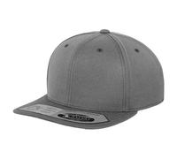 Flexfit Men's 110 Fitted Snapback Cap in Grey Flexfit Grey One Size