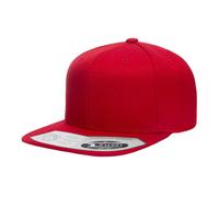 Flexfit Men's 110 Fitted Snapback Cap in Red Flexfit Red One Size