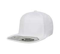 Flexfit Men's 110 Fitted Snapback Cap in White Flexfit White One Size