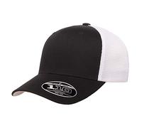 Flexfit Men's 110 Mesh Trucker Hat, Black, One Size