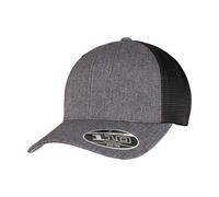 Flexfit Men's 110 Mesh Two Tone Cap in Dark Grey Flexfit Dark Grey One Size