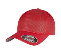 Flexfit Men's 360 Omnimesh Baseball Cap in Red Flexfit Red One Size