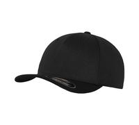 Flexfit Men's 5 Panel Baseball Cap in Black | Size: S/M Flexfit Black S/M