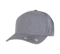 Flexfit Men's 5 Panel Baseball Cap in Grey Flexfit Grey One Size