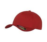 Flexfit Men's 5 Panel Baseball Cap in Red | Size: Large/XL Flexfit Red L/XL