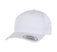 Flexfit Men's 5 Panel Baseball Cap in White Flexfit White One Size