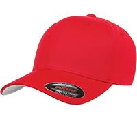 Flexfit Men's Athletic Baseball Fitted Cap, Red, L-XL
