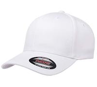 Flexfit Men's Athletic Baseball Fitted Cap, White, L-XL