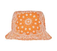 Flexfit Men's Bandana Print Bucket Hat in Orange Flexfit Orange One Size