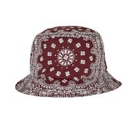 Flexfit Men's Bandana Print Bucket Hat in Red Flexfit Red One Size