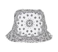 Flexfit Men's Bandana Print Bucket Hat in White Flexfit White One Size