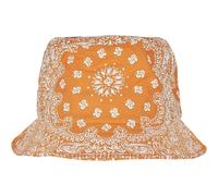 Flexfit Men's Bandana Printed Bucket Hat in Orange Flexfit Orange One Size