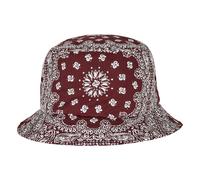 Flexfit Men's Bandana Printed Bucket Hat in Red Flexfit Red One Size