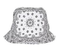 Flexfit Men's Bandana Printed Bucket Hat in White Flexfit White One Size