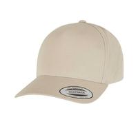 Flexfit Men's Classic 5 Panel Baseball Cap in Beige Flexfit Beige One Size