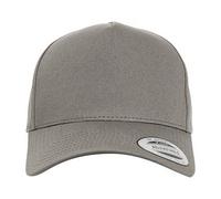 Flexfit Men's Classic 5 Panel Snapback Cap in Grey Flexfit Grey One Size