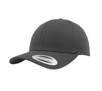 Flexfit Men's Classic Curved Snapback Baseball Cap in Charcoal Flexfit Charcoal One Size
