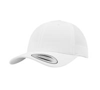 Flexfit Men's Classic Curved Snapback Baseball Cap in White Flexfit White One Size