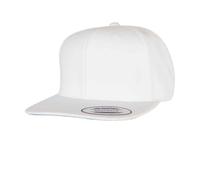 Flexfit Men's Classic Snapback Cap in White Flexfit White One Size