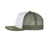 Flexfit Men's Contrast Trucker Cap in Olive Flexfit Olive One Size