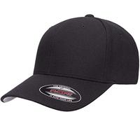 Flexfit Men's Cool & Dry Pique Mesh Hat, Black, One Size