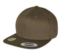 Flexfit Men's Cotton Snapback Cap in Dark Olive Flexfit Dark Olive One Size