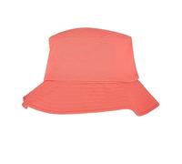 Flexfit Men's Cotton Twill Bucket Hat in Coral Flexfit Coral One Size