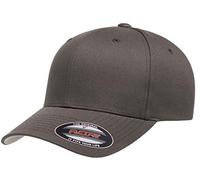 Flexfit Men's Cotton Twill Fitted Cap Baseball, Dark Grey, L-XL