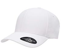 Flexfit Men's Delta Seamless Cap Hat, White, L-XL