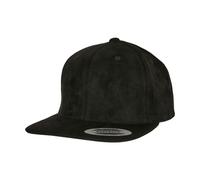 Flexfit Men's Faux Suede Snapback Cap in Black Flexfit Black One Size