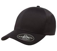 Flexfit Men's Flexfit Delta Seamless Cap Hat, Black, S-M UK